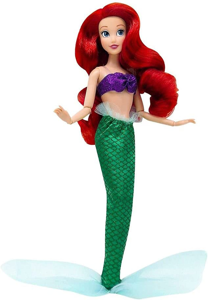 Ariel Classic Doll from the Little Mermaid, 111⁄2 Inches, Fully Posable with Brush - Ages 3+