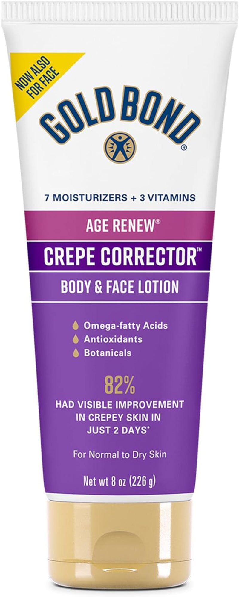 Age Renew Crepe Corrector Body Lotion, Replenishing & Smoothing Formula, 8 Oz.