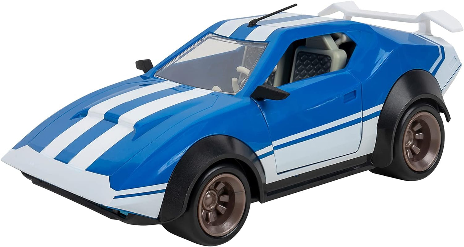 Joy Ride Whiplash Vehicle (Blue & White), with 4-Inch Articulated X-Lord Figure