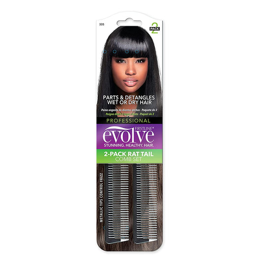 2-Pack Rat Tail Comb, 2 EA