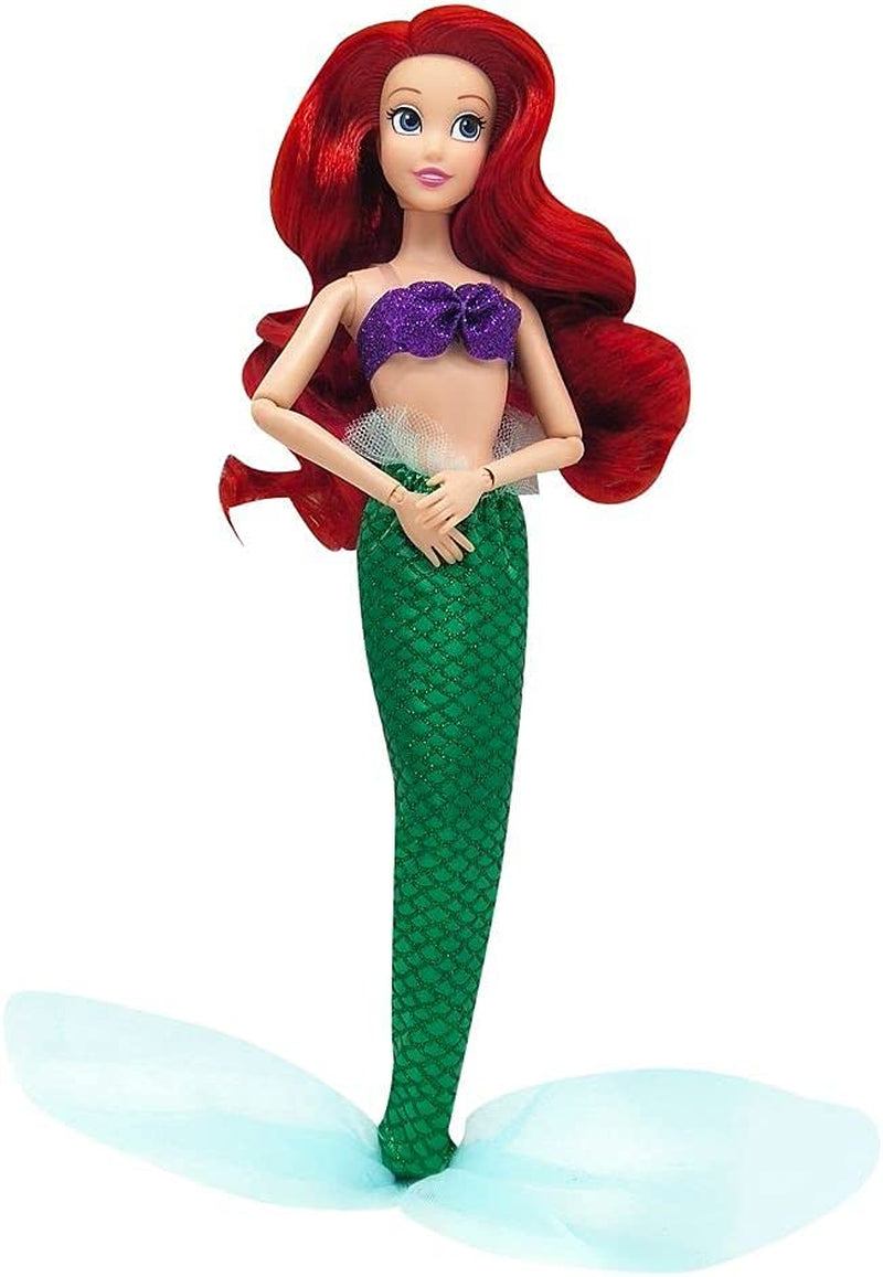 Ariel Classic Doll from the Little Mermaid, 111⁄2 Inches, Fully Posable with Brush - Ages 3+