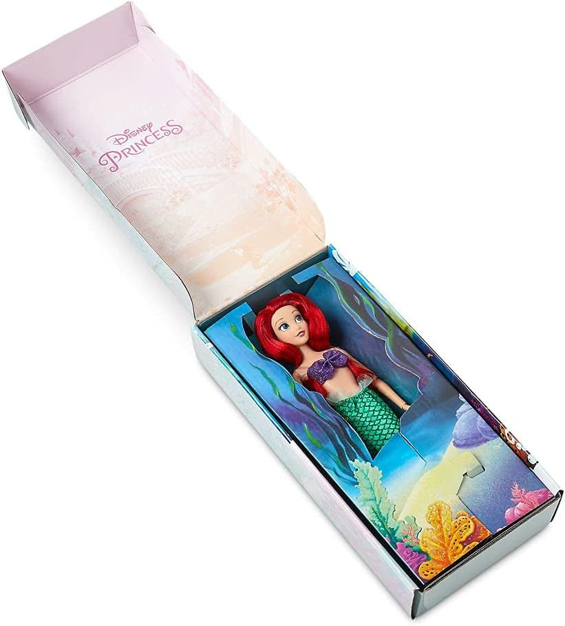 Ariel Classic Doll from the Little Mermaid, 111⁄2 Inches, Fully Posable with Brush - Ages 3+