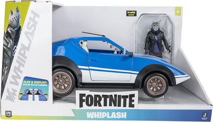 Joy Ride Whiplash Vehicle (Blue & White), with 4-Inch Articulated X-Lord Figure