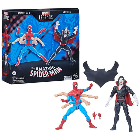 The Amazing Spider-Man Marvel Legends Pack 2 Figurines Spider-Man & Morbius 15 Cm