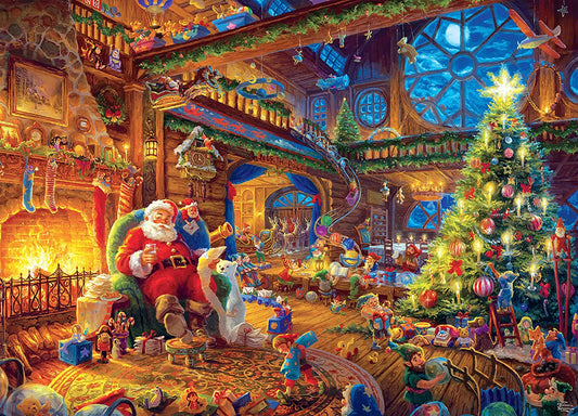 Thomas Kinkade -Santa'S Workshop Puzzle - 1000 Pieces