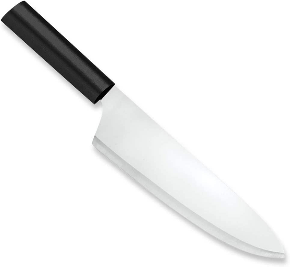 French Chef Knife Stainless Steel Blade Resin Made in USA, 13 Inch, Black Handle