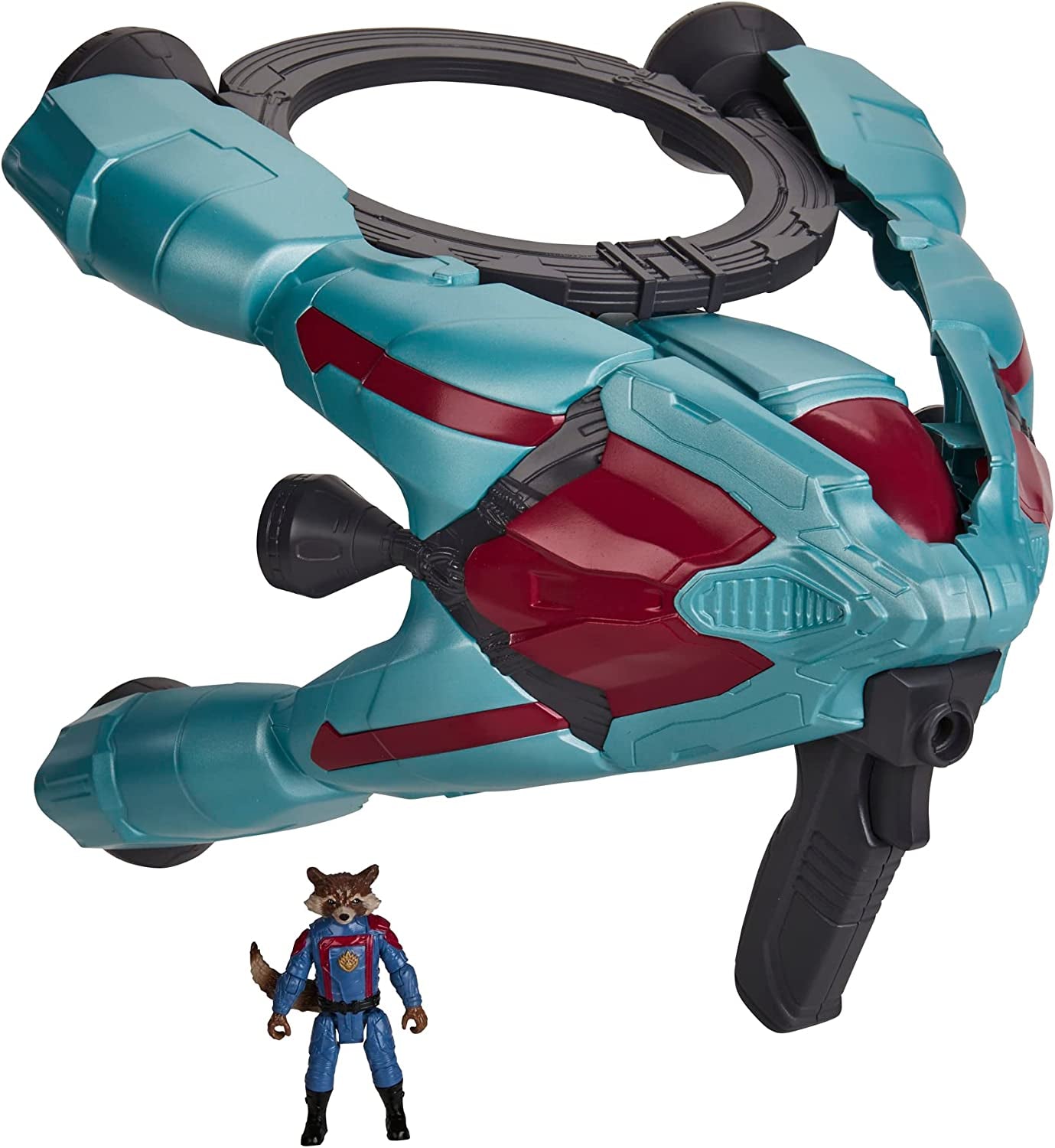 Hasbro  Guardians of the Galaxy Vol.3 Galactic Spaceship,Rocket Action Figure with Vehicle and Blaster Accessory,Superhero Toys for Kids