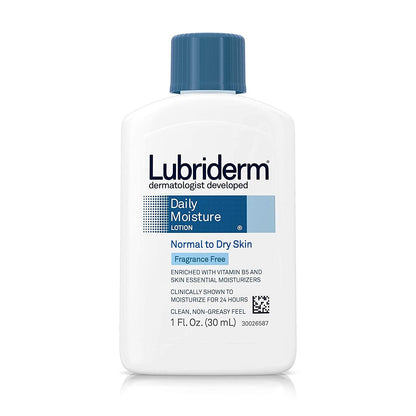 Lubriderm Daily Moisture Hydrating Unscented Body Lotion with Vitamin B5 for Nor