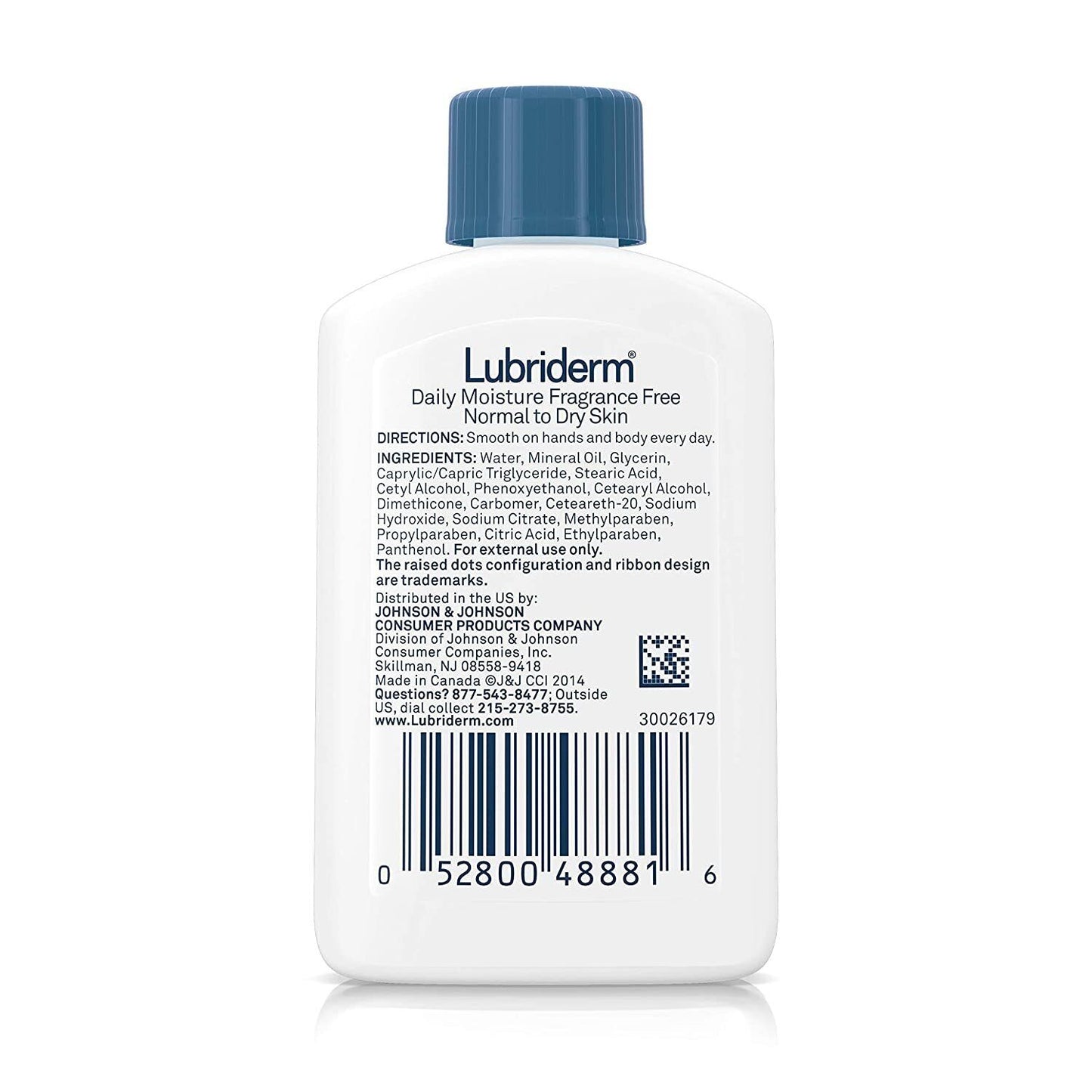 Lubriderm Daily Moisture Hydrating Unscented Body Lotion with Vitamin B5 for Nor