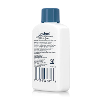 Lubriderm Daily Moisture Hydrating Unscented Body Lotion with Vitamin B5 for Nor