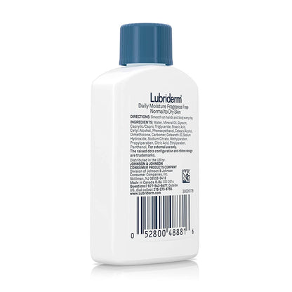 Lubriderm Daily Moisture Hydrating Unscented Body Lotion with Vitamin B5 for Nor