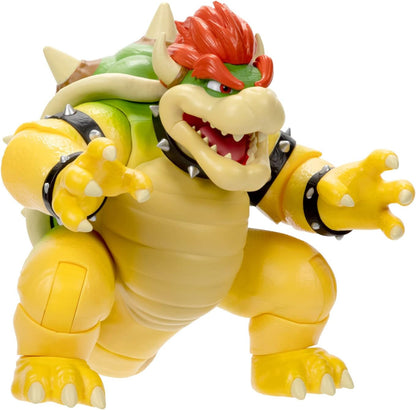 The Super Mario Bros. Movie 7-Inch Feature Bowser Action Figure with Fire Breathing Effects