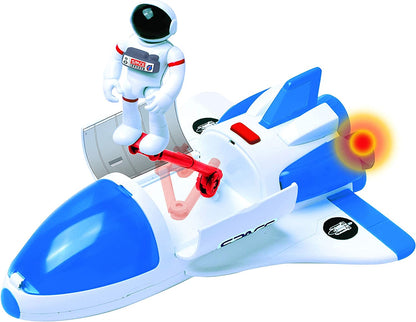 Space Playset - Toy Space Shuttle & Space Rover with Lights and Sound & 2 Astronaut Figurine Gift Toys for Boys and Girls