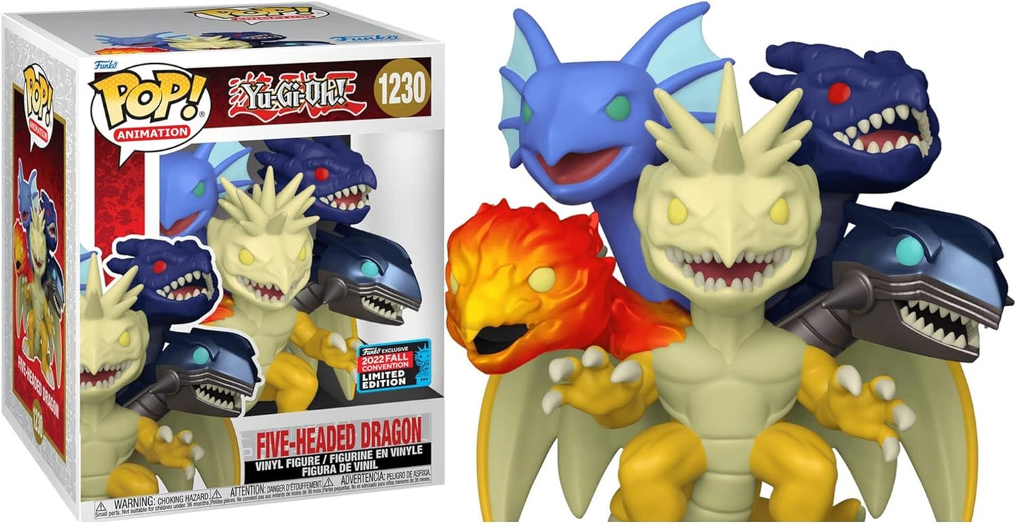 Funko ! Super Animation: Yu-Gi-Oh! Five-Headed Dragon Vinyl Figure 2022 Fall Convention Exclusive, 1230