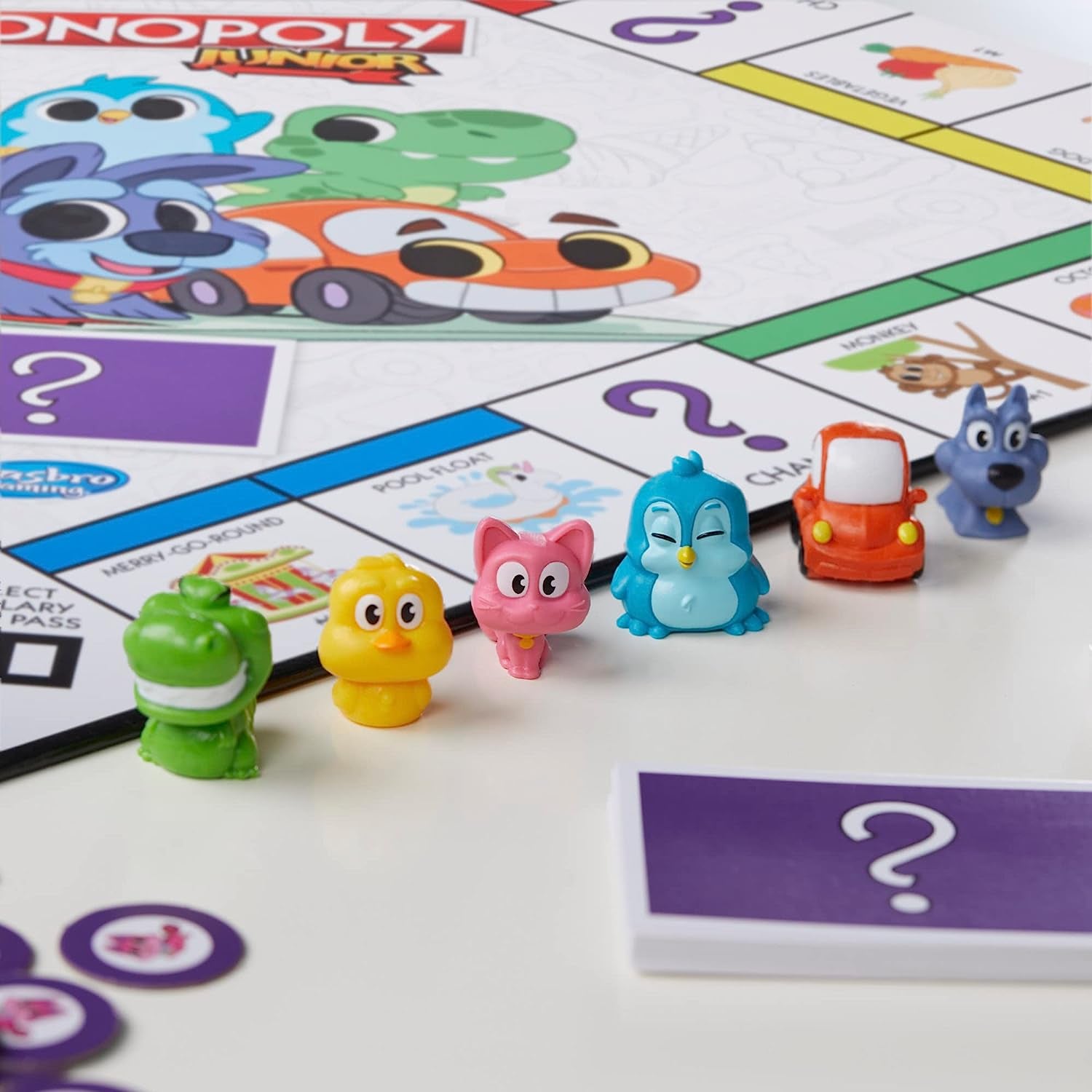 Gaming  Junior Board Game, 2-Sided Gameboard, 2 Games in 1,  Game for Younger Kids Ages 4 and Up, Kids Games for 2 to 6 Players