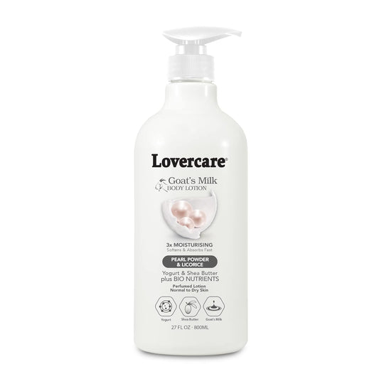 Lovercare Goat Milk Body Lotion for Dry Skin Pearl 27 Fl Oz (800Ml) - Single…