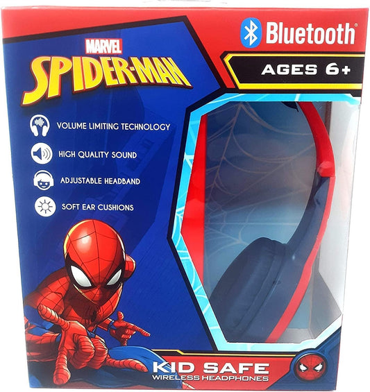 Bluetooth Kid Safe Headphones over the Ear Padded Cushions Flying on a Web Design