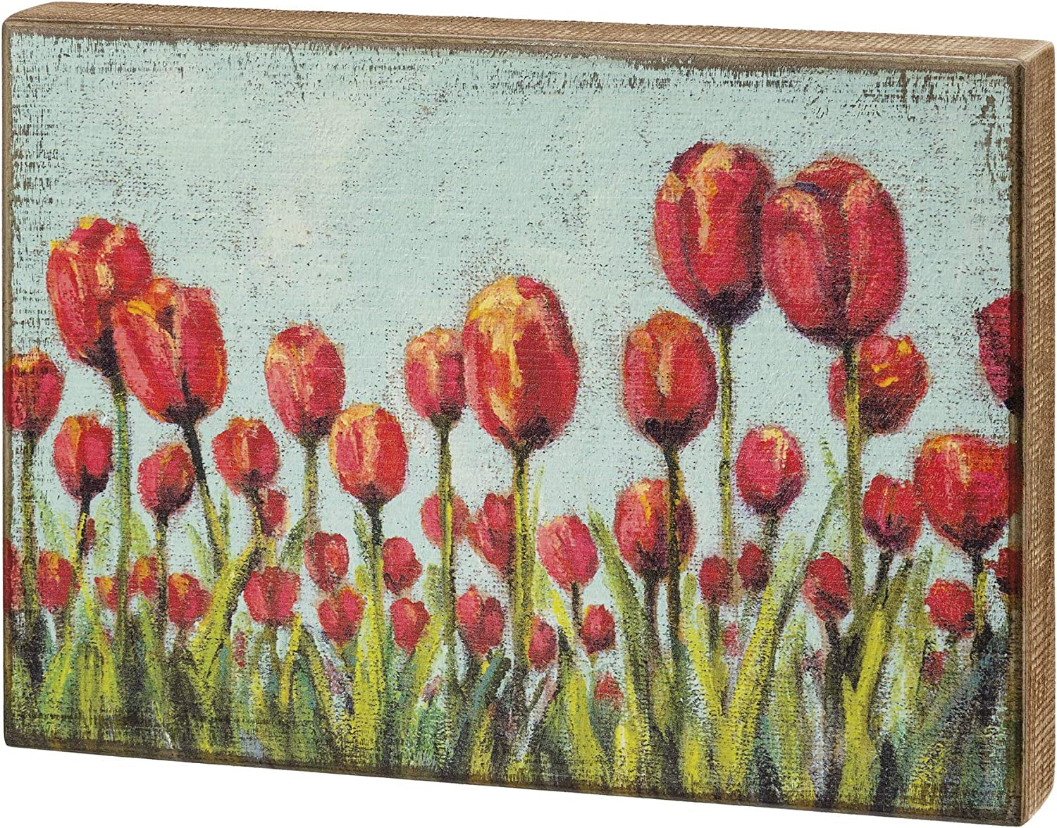 Tulips Home Décor Sign 14" X 10" X 1.75"