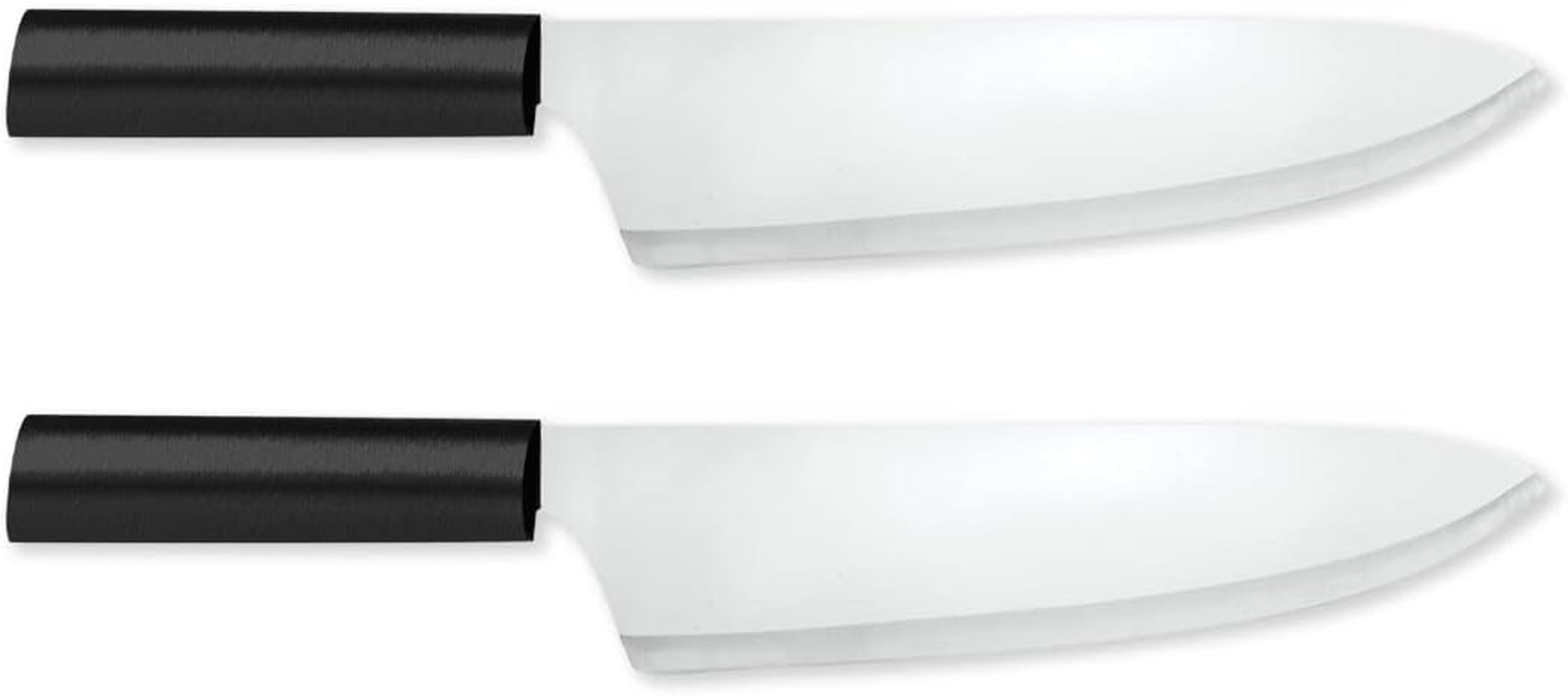 French Chef Knife Stainless Steel Blade Resin Made in USA, 13 Inch, Black Handle